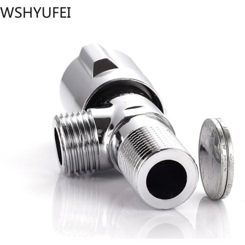 Universal BrassThicken Triangle Valve Home Barhroom Toilet Washing Machine Water Heater Hot and Cold Water Switch Angle Valve