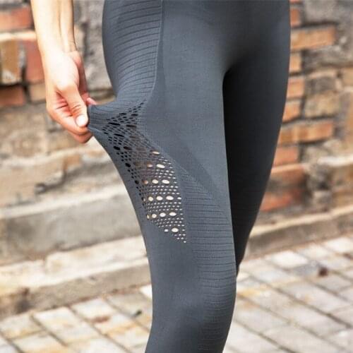 Women Yoga Pants Sports Running Sportswear Stretchy Fitness Leggings Seamless Tummy Control Gym Compression Tights Pants