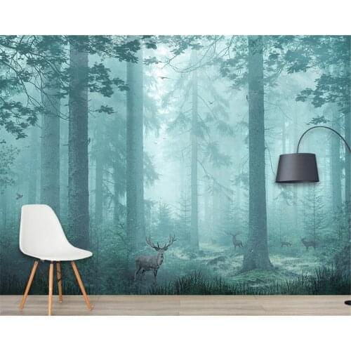 Beibehang Custom 3d wallpaper murals fantasy Jungle shrub forest deer photo wallpaper papel de parede wall paper home decor