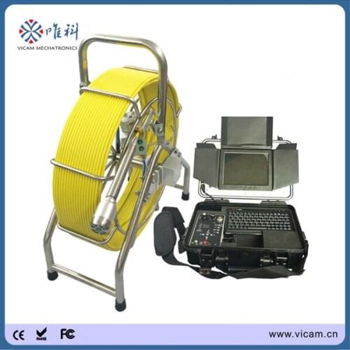 40mm Pipeline Endoscope 8'' Color LCD Monitor DVR Recorder Drain Pipe Sewer Video Inspection Snake Camera V8-3388