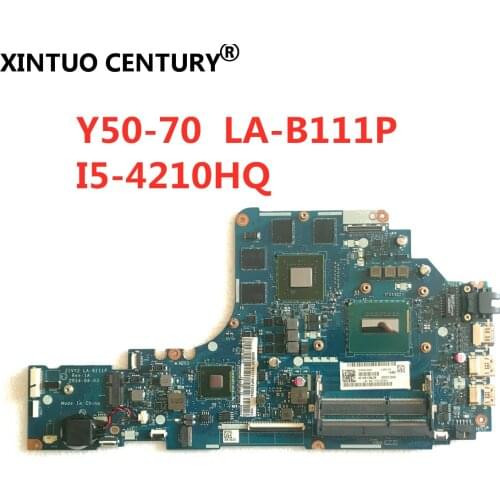 Free Shipping NEW Original laptop Lenovo Y50-70 motherboard W8P I5-4210H CPU ZIVY2 LA-B111P mainboard N15P-GX-A2 5B20G84765
