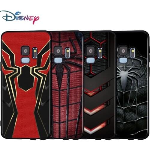 Black Soft Iron Spider Man Infinity War For Samsung Galaxy A9 A8 A7 A6 A6S A8S Plus A5 A3 Star 2018 2017 2016 Phone Case