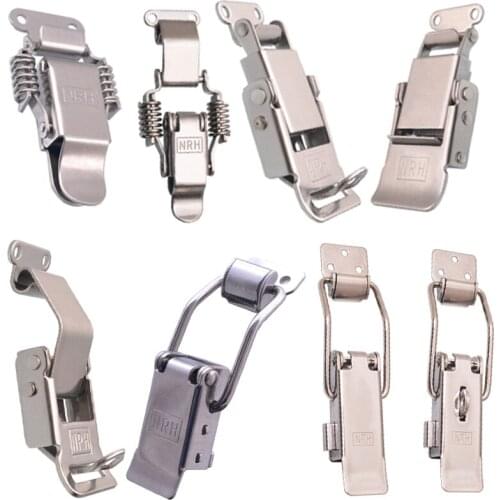 Stainless Steel Hasp Toolcase Tool Box Case Insurance Clasp Industrial Machine Equipment Safety Lock Buckle Padlock Bag Hardware