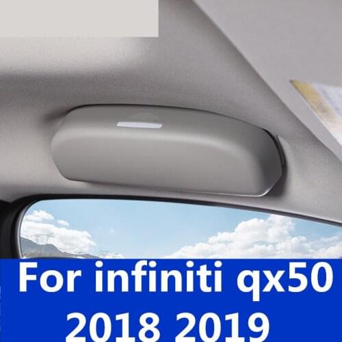 For infiniti qx50 2018 2019 Car Sunglasses Glasses Storage Case Box Holder Sunglass Case Box Holder Sunglasses Visor Clip