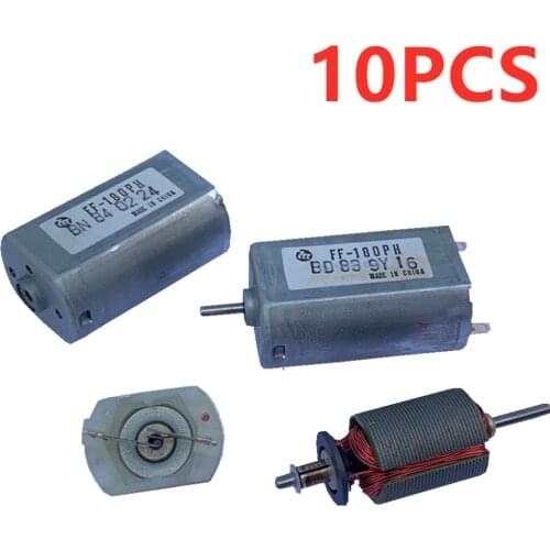 10PCS/LOT Imported FF180 DC motor 2.4V 3.7V Electric shaver toy model high speed precious metal brush motor