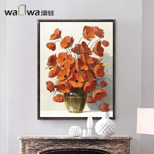 Wall decoration painting pigment frog entrance vertical version of flower painting paintings living room restaurant murals paint