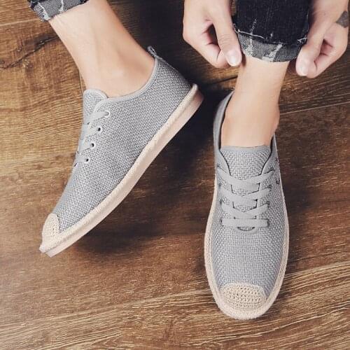 Mens Casual Shoes Slip On Shoes Men Sneakers Breathable Zapatillas Lona Hombre Spring Casual Lightweight Fashion Summer Mesh Red