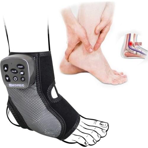 Electric Hot Compress Ankle Pulse Massage Device Vibration Heating Foot Acupuncture Points Massage Muscle Pain Relief Massager