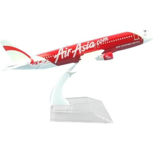 1/400 Plane Model Toy Air Asia A320 Alloy Plane Aircraft Airplane Model Toy Kids Birthday Gift 2021