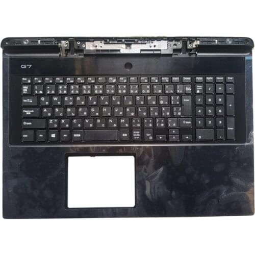 NEW Japanese laptop keyboard for DELL G7 7790 JP keyboard with palmrest NO backlight 00YW0N N40JK10L0