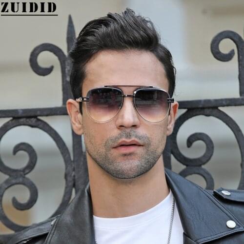 2021 New Style Luxury Sunglasses For Men Vintage Fashion Luxe Sunglasses Tide Round Frame Two-Tone Quality Lentes De Sol Hombre