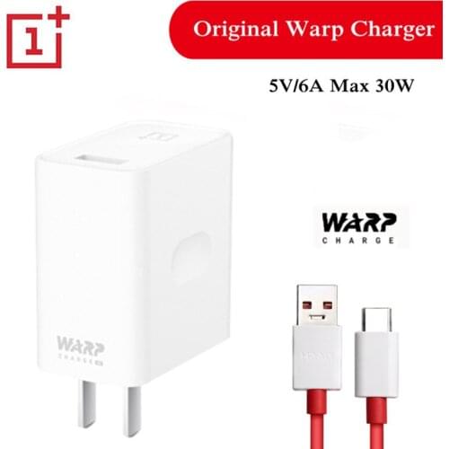 OnePlus 7T Pro 30W Warp Charger 6A Type-C Cable Dash Charge Fast Charging Adapter For One Plus 8 7 Pro 6T 7t 6 5T 1+ 3T