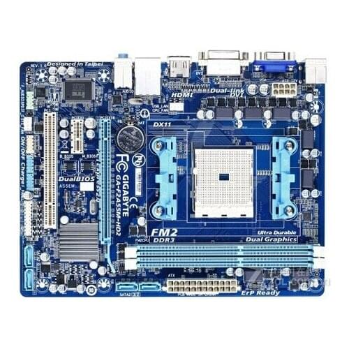 Original motherboard for Gigabyte GA-F2A55M-HD2 DDR3 Socket FM2 F2A55M-HD2 64GB A55 Desktop motherborad Free shipping