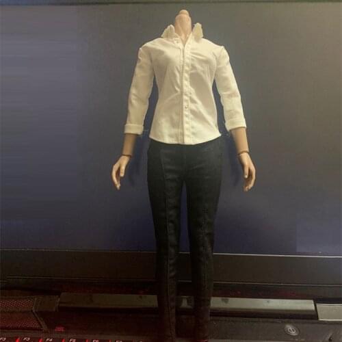 1/6 HT original chili clothes white sleeve shirt plus black tights for 12 inch action figure