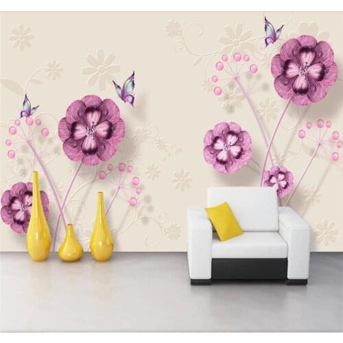 Custom wallpaper marble relief jewelry TV background wall painting-high-end waterproof material