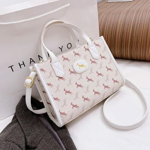 Luxury Printed Handbags Shopper Tote Designer Brand Functional Leather Crossbody/Shoulder Bags Black/White Womens Bags