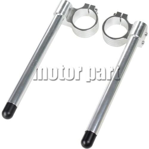50mm Clip-ons Handle Bar For Aprilia RS250 RS 250 RSV Mille Motorcycle Fork Tube CNC Riser Handlebar Raised 20mm Silver Color