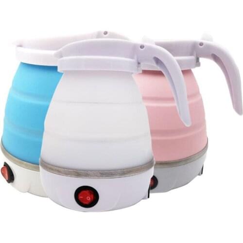 Foldable Electric Kettle Mini Simple Operation Boil Fast Food Grade Silicone Portable Traveling Kettle GQ