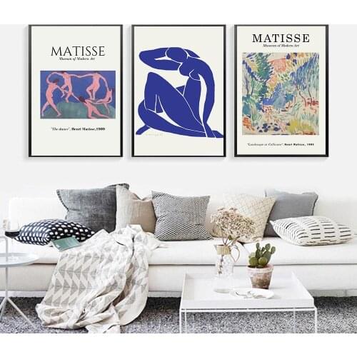 The Dance 1909 Landscape at Collioure 1905 Museum Abstract Canvas Painting Posters and Prints Pictures Modern Home Decoration