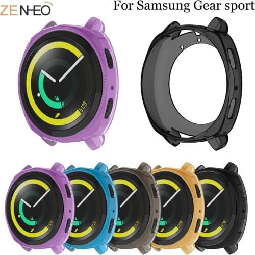 TPU drop resistance Transparent Silicone Protect Watch cases Cover band cover for Samsung Gear sport watch Protective Watch case