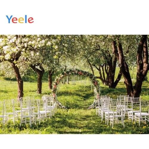 Wedding Photocall Park Garden Flower Grassland Photography Backdrops Photographic Background For Photo Studio Vinyl Photophone