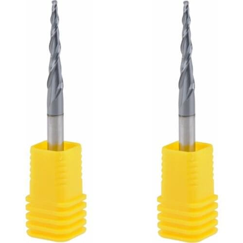 10pcs R0.75*D4*20.5*50L*2F HRC55 Tungsten solid carbide Taper Ball Nose End Mill milling cutter cnc router bit wood knife tool