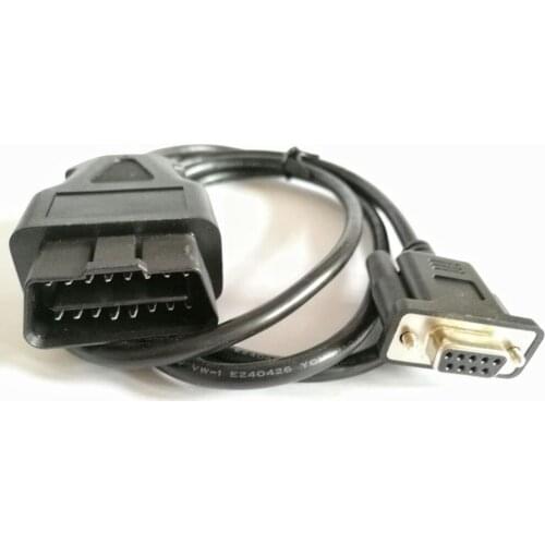 100pcs Universal OBD 2 16PIN - DB9 OBDII RS232 Serial Cable for Car Accessories Scanner Connertor Auto Vehicle Cable Extender