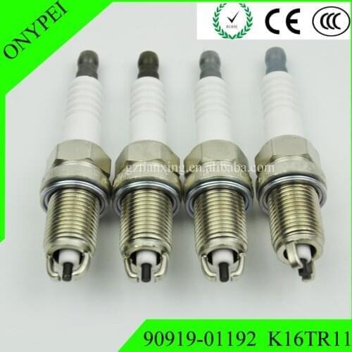 4-6pcs 90919-01192 K16TR11 Spark Plug For TOYOTA LAND 4RUNNER T100 CRUISER 90 COROLLA CROSA HILUX 5VZFE 4EFE 5EFE