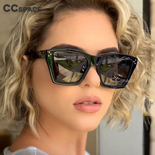 46333 Cat Eye Retro Rivet Sunglasses Men Women Fashion Shades UV400 Vintage Glasses