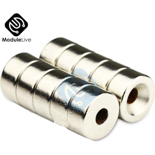 5PCS/lot N50 Strong Disc Neodymium Magnets 10x5mm 10 x 5mm Hole 3m Rare Earth Countersunk 10*5mm permanent magnet 10*5