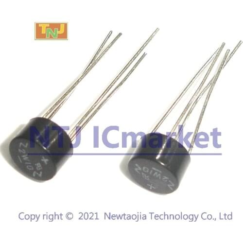 50 PCS 2W10 DIP-4 2A 2 Amp 1000 Volts Single Phase Bridge Rectifier Diodes