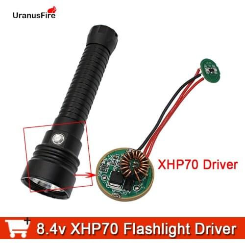8.4v XHP70 XHP70.2 Led Driver Stepless dimming Mode 1-4A Diving Flashlight Power Driver for xhp70 Diving FLashlight Torch