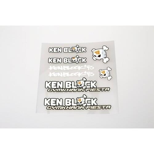 Aliauto Car Styling Ken Block 43 Gymkhana Accessories Sticker and Decal for Ford Focus Volkswagen Polo Skoda Fiesta Opel Kia