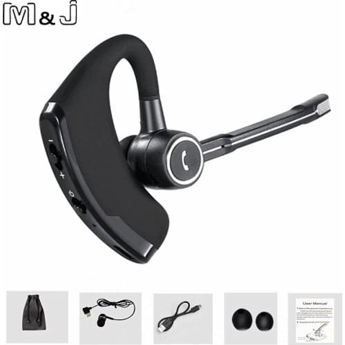 V8s wireless bluetooth headphone Handsfree business bluetooth headset earphone with mic voice control for sports noise canceling