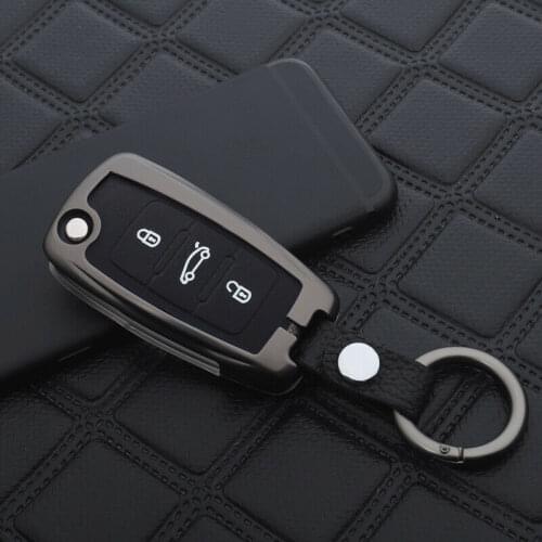 Zinc Alloy Car Fob Key Case Cover Key Bag Shell Holder Protector For VOLKSWAGEN POLO BEETLE PASSAT TIGUAN MK5