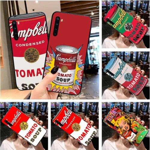 Andy Warhol Soup Phone Case for Xiaomi Mi Note 10 Lite Mi 9T Pro xiaomi 10 10 CC9 Pro