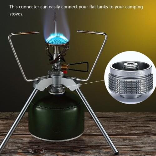 Aluminum Alloy Cylinder Adapter Camping Stoves Adapter Outdoor Camping Furnace Connector Adapters Camping Equipment CAMPINGMOON