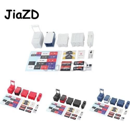 Simulation Decoration Tool Box Fishing Box Fridge Tank for 1/10 TRX4 Defender Trx6 G63 Axial SCX10 RC Car Accessories Y005