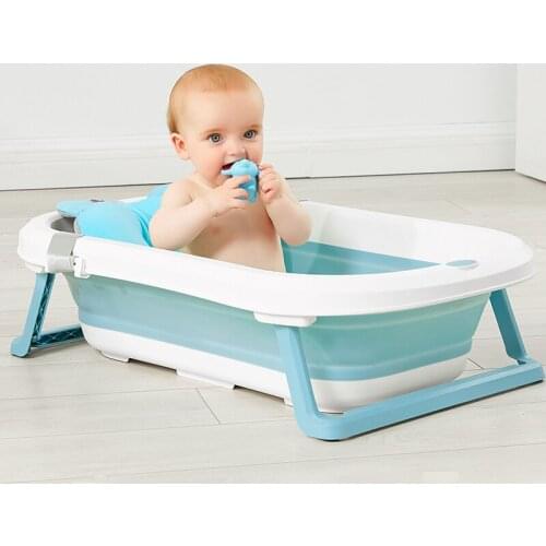 Baby bath tub newborn can sit and fold portable baby 0-6 years old large children bathing basin bathtub