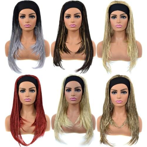 ZM Hair elastic hair band braided box braids wig Fabric Hairband dreadlock hair wig