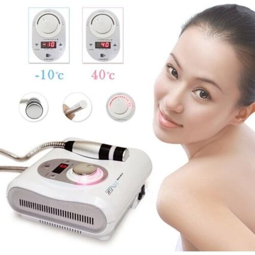 Hot&Cold Hammer Anti Aging Wrinkle Tighten Minimize Pore,Skin Cool Cryo&Thermo Electroporation No Needle Mesotherapy Facial Trea