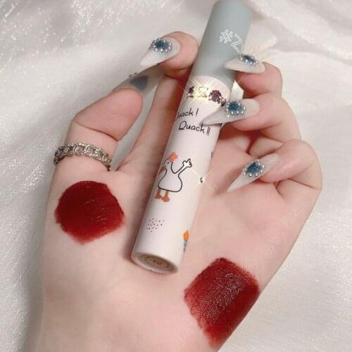 Lip Mud Velvet Matte Color Long Lasting Lipstick Waterproof Moisturizing ​Lip Makeup Cosmetic TSLM1