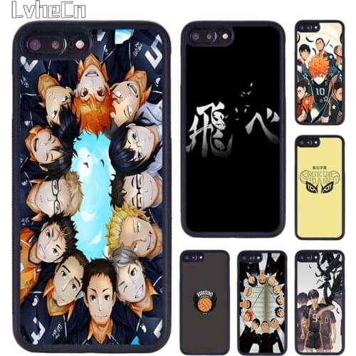 LvheCn Haikyuu!! Volleyball Team Logo Phone Case For iPhone 5 SE 6s 7 8 Plus 11 12 Pro X XR XS Max Samsung galaxy S7 S8 S9 S10