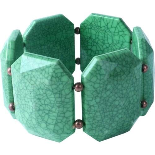 Individual style exaggerated bracelet for woman exquisite popular multi - color acrylic jewelry bracelet