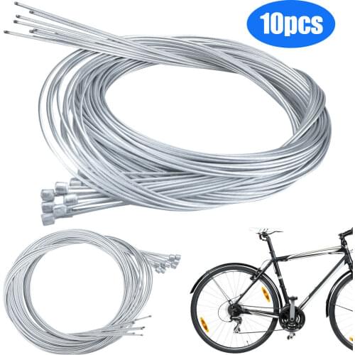 10PCS Bike Shift Cable, Bike Shift Cables, Premium Bike Shifter Cables, Bicycle Shift Wire Kit for Mountain, Road, City Bicycle