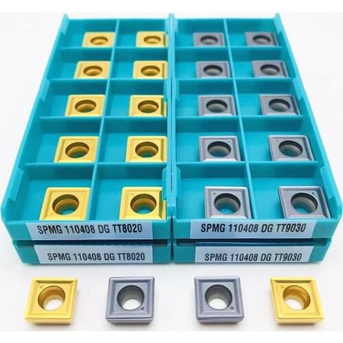 Carbide SPMG110408 DG TT9030 TT8020 high quality CNC lathe U drill insert SPMG 110408 machine tool parts lathe parts tools