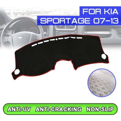 Car Dashboard Mat Anti-dirty Non-slip Dash Cover Mat UV Protection Shade for KIA Sportage 2007 2008 2009 2010 2011 2012 2013