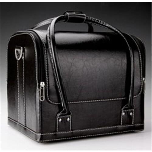 Close-Up Leather Bag - Glaze Magic Tricks Magicians Carrying Bag Stage Street Accessories Illusions Props Gimmick Mentalism