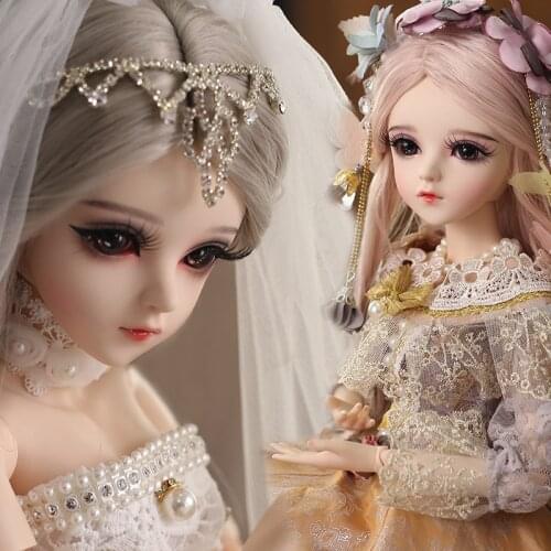 UCanaan 1/3 BJD Doll 18 Ball Jonited Dolls With Upgraded Makeup Full Outfits Princess Dress Girls Toys Gifts For Children