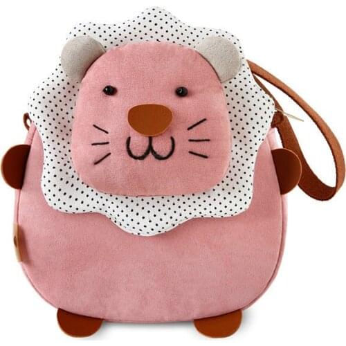 Little lion shoulder bag Korean version of cute childrens bag female bag messenger bag cloth change mobile phone bag